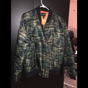 Army fatigue flight jacket forever21 XL